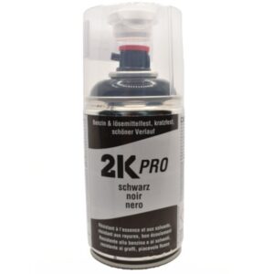 2K PRO 2 Komponenten Sprühlack 250ml Spraydose schwarz glanz